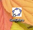 Icono de GeoGebra en un escritorio