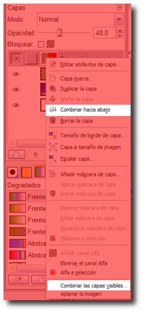 Combinar capas