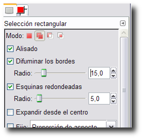 Opciones seleccion