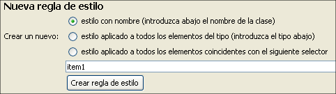 Creando la clase item1
