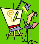 Imagen gif con colores planos
