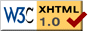 Icono de página XHTML 1.0 validada por W3C