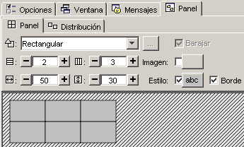 pestaña de panel