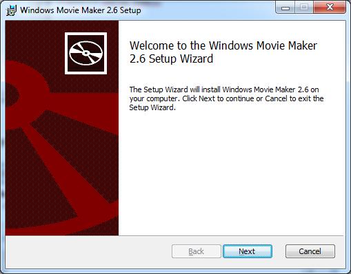 Asistente de instación MOVIE MAKER 