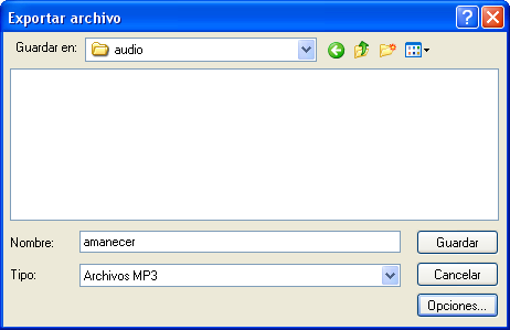 Exportar archivo