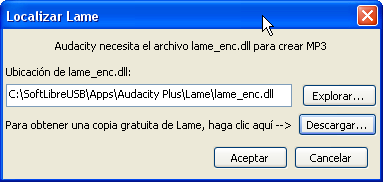Buscar códec LAME