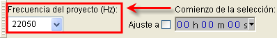 Frecuencia del proyecto