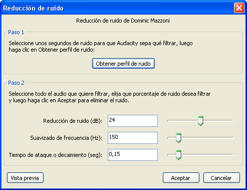 Eliminación ruido