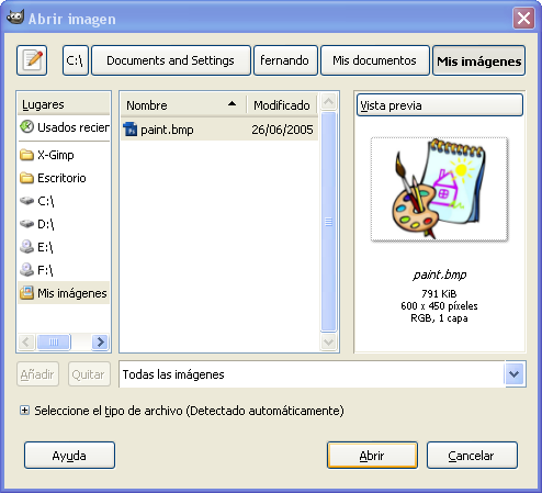 Abrir imagen