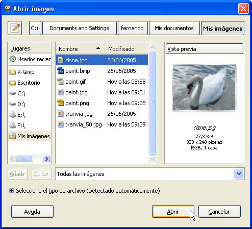 Abrir imagen
