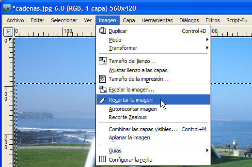 Recortar imagen