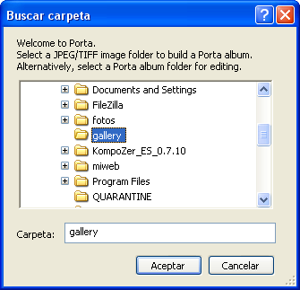 Buscar carpeta