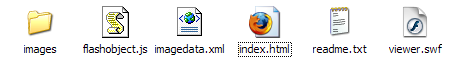Estructura de archivos de postcardviewer