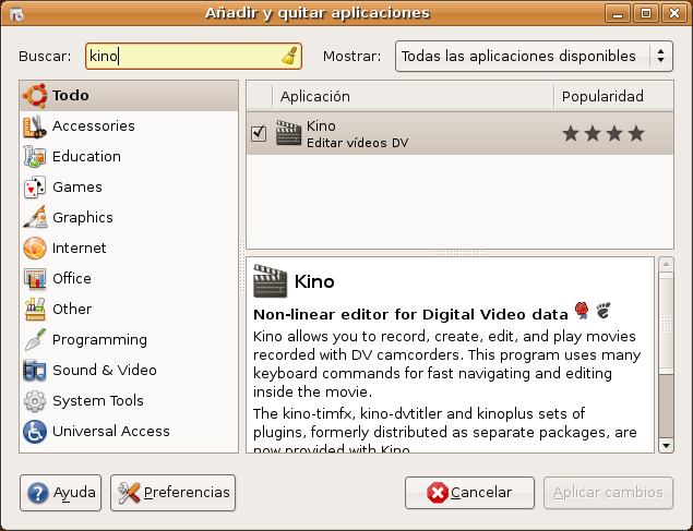 Instalación de Kino