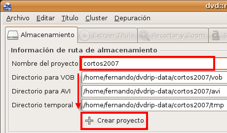 Almacenamiento