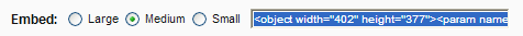 Código Embed